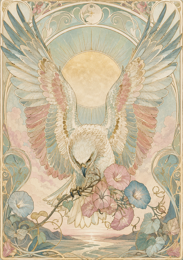 Aerie Platinum Eagle Pendant — Meditation