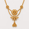 Voile de Miel Bee, Marigold & Honeycomb Necklace
