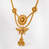 Voile de Miel Bee, Marigold & Honeycomb Necklace